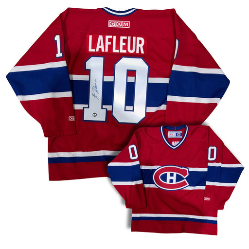 Guy Lafleur Autographed Montreal Canadiens Vintage CCM Hockey Jersey - Pastime Sports & Games