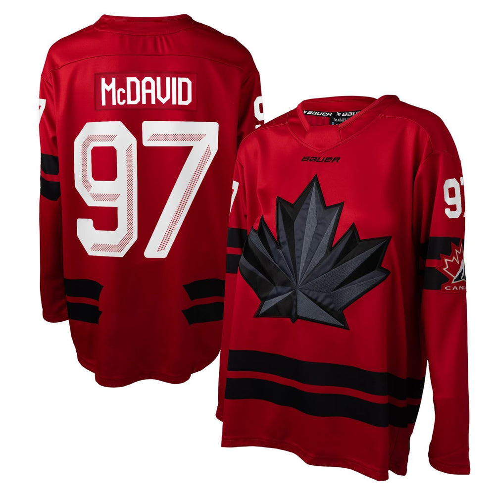 Connor McDavid Team Canada 2025 Olympic Red SEMIPRO Hockey Jersey