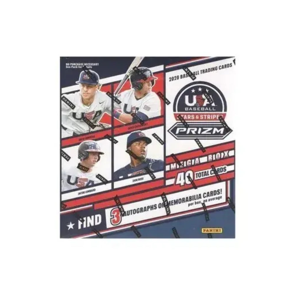 2026 Panini Stars & Stripes Prizm USA Baseball Mega Box