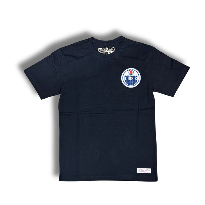 Edmonton Oilers Black Standard Patch T-Shirt - Pastime Sports & Games