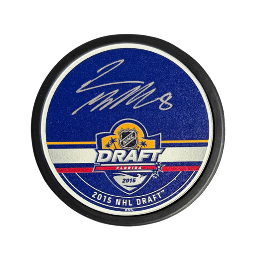 Conor Garland Autographed 2015 Draft Hockey Puck (Textured Mustang Autograph Puck) - Pastime Sports & Games