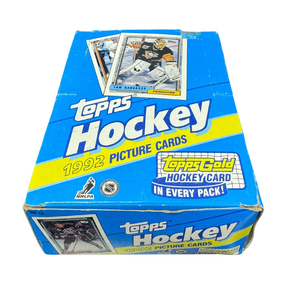 1992/93 Topps NHL Hockey Wax Box/Pack - Pastime Sports & Games