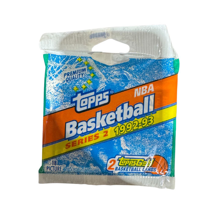 1992/93 Topps Series 2 / Two NBA Basketball Jumbo Pack / Box - Pastime Sports & Games