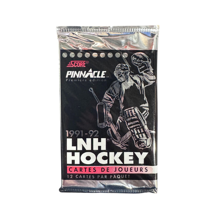 1991/92 Score Pinnacle NHL Hockey Hobby French Box/Pack - Pastime Sports & Games