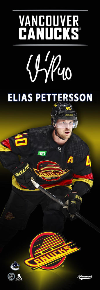 Elias Pettersson Vancouver Canucks Skate 5x15 Player Plaque - Pastime Sports & Games