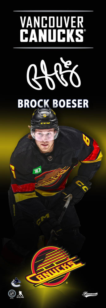 Brock Boeser Vancouver Canucks Skate 5x15 Player Plaque - Pastime Sports & Games