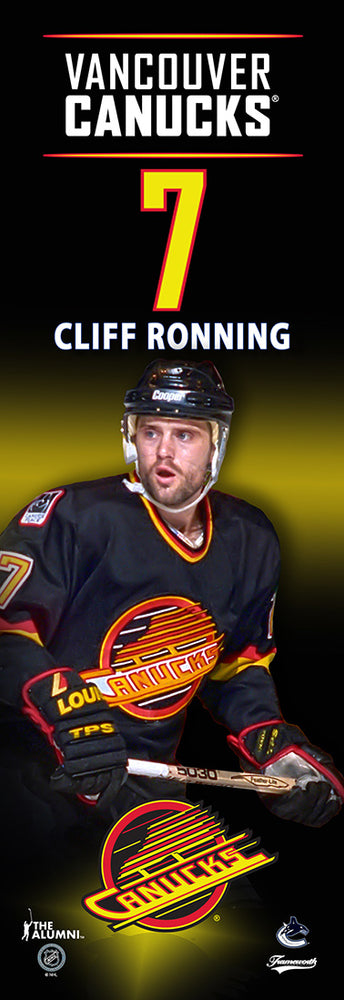 Cliff Ronning Vancouver Canucks 5x15 Player Plaque