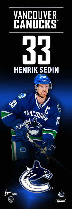 Henrik Sedin Vancouver Canucks 5x15 Player Plaque