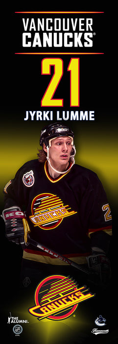 Jyrki Lumme Vancouver Canucks 5x15 Player Plaque