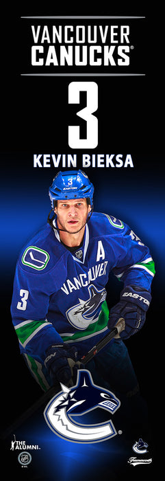 Kevin Bieksa Vancouver Canucks 5x15 Player Plaque