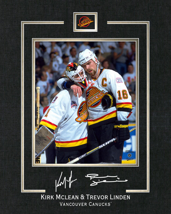 Kirk McLean & Trevor Linden 16X20 Vancouver Canucks Collage Player Plaque