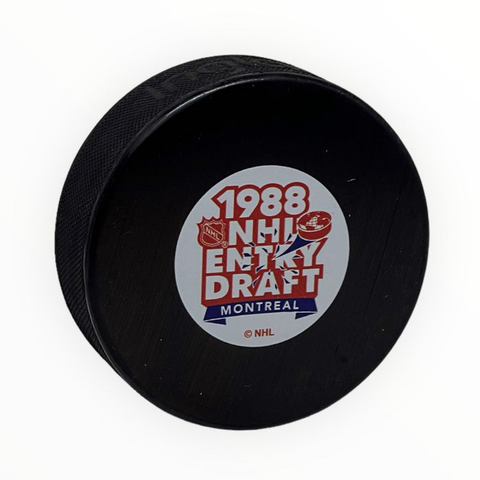 1988 NHL Draft Montreal Hockey Puck - Pastime Sports & Games