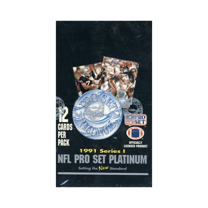1991/92 Pro Set Platinum Series 1 / One NFL Football Hobby Box - Pastime Sports & Games