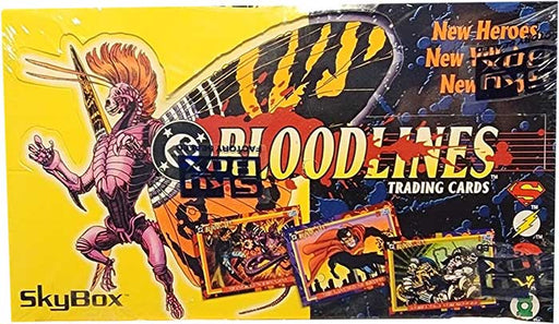 1993 SkyBox DC Bloodlines Trading Cards Box