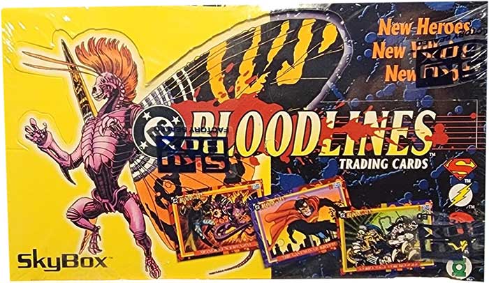 1993 SkyBox DC Bloodlines Trading Cards Box