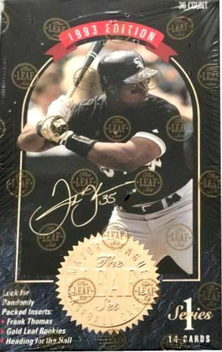 1993 Leaf Series 1/One MLB Baseball Hobby Box - Pastime Sports & Games
