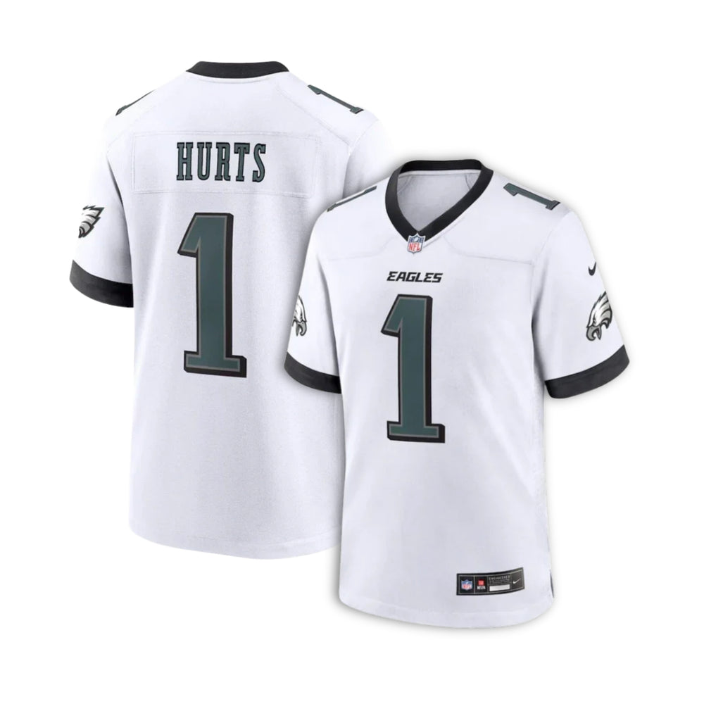 Jalen Hurts Philadelphia Eagles Football White Away Game Jersey