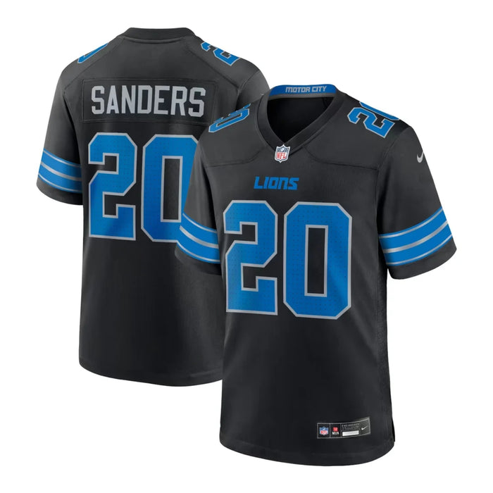 Barry Sanders Detroit Lions Black 2nd Alternate Retired Player Game Jersey - Pastime Sports & Games