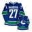 Caleb Maholtra Vancouver Canucks Fanatics Custom Stitched Blue Orca Jersey