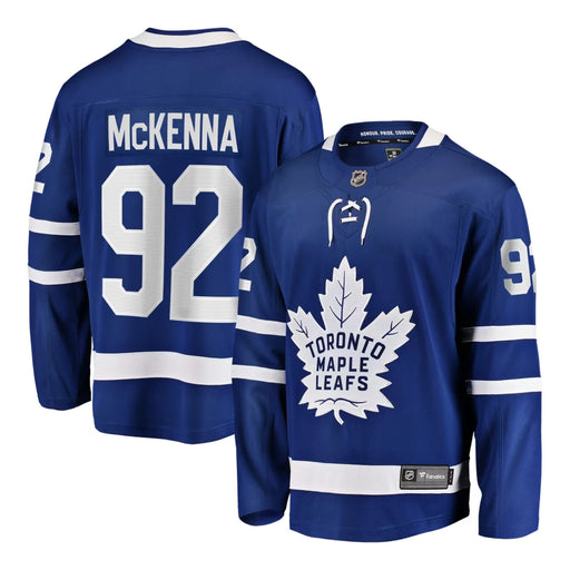 Gavin Mckenna Toronto Maple Leafs Royal Blue Home Breakaway Hockey Jersey - Pastime Sports & Games