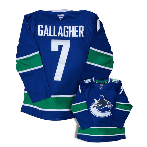 Brendan Gallagher Vancouver Canucks Fanatics Custom Stitched Blue Orca Jersey
