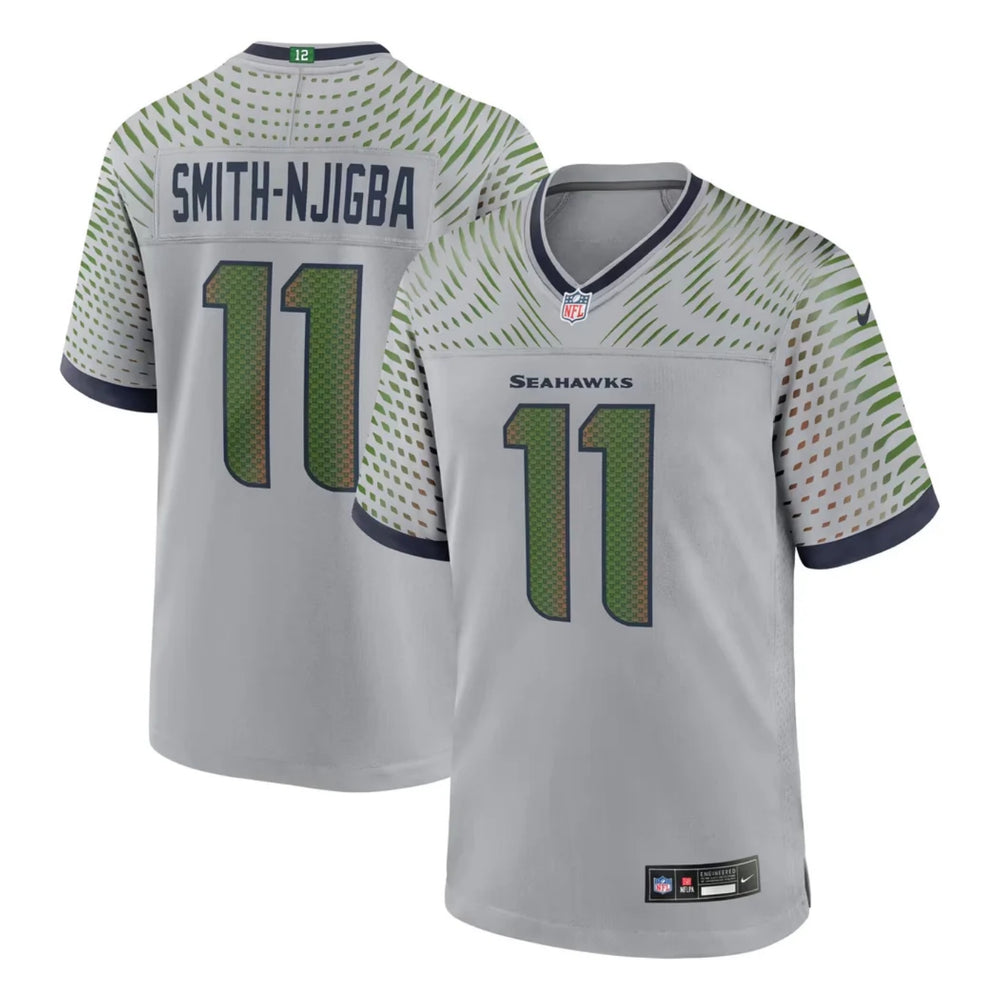 Jaxon Smith-Njigba Seattle Seahawks Wolf Grey 2025 Rivalries Football Jersey - Pastime Sports & Games