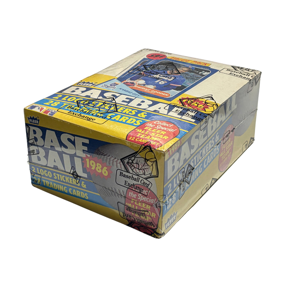 1986 Fleer MLB Baseball Cello Box