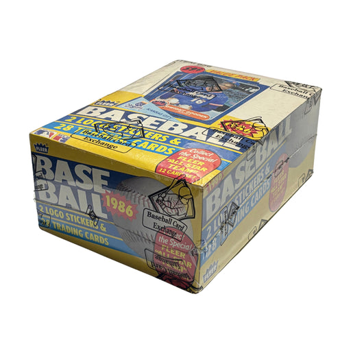 1986 Fleer MLB Baseball Cello Box