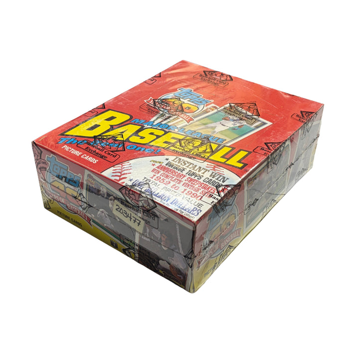 1991 Topps MLB Baseball Rack Pack Box