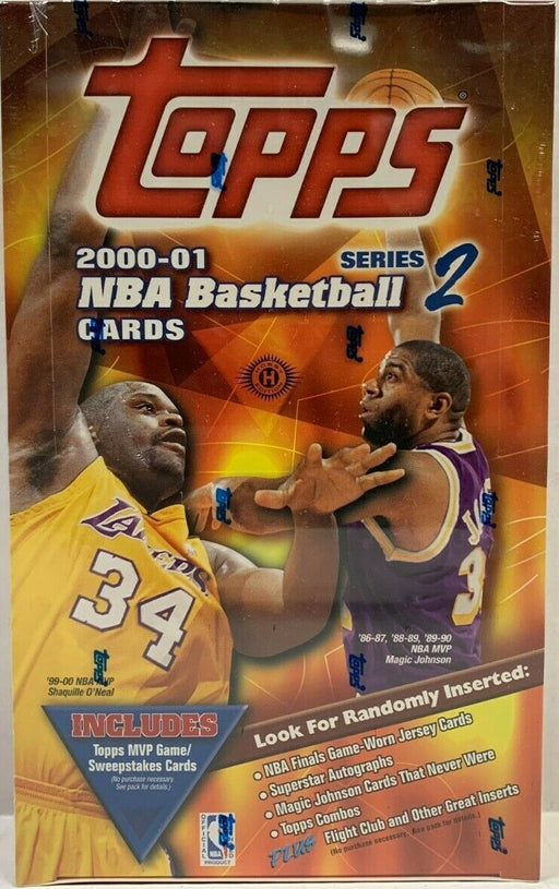 2000/01 Topps Series 2 / Two NBA Basketball Hobby Box - Pastime Sports & Games