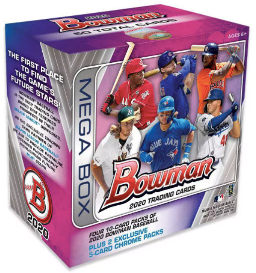 2020 Topps Bowman MLB Baseball Mega Box - Pastime Sports & Games