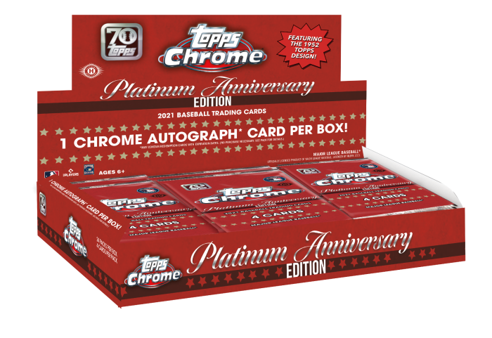 2021 Topps Chrome Platinum Anniversary Baseball Hobby Box