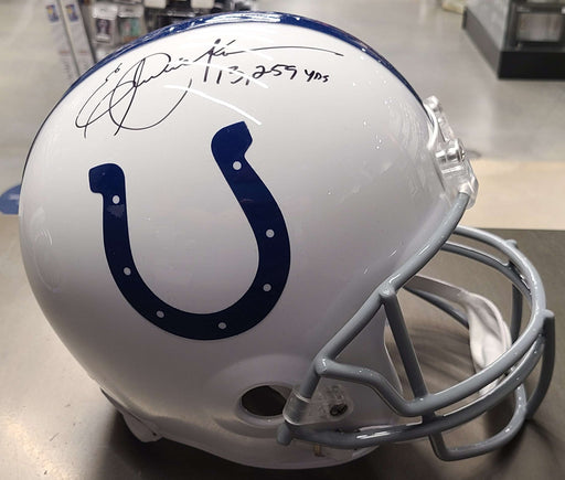 Eric Dickerson Autographed Indianapolis Colts Speed Replica Helmet - Pastime Sports & Games