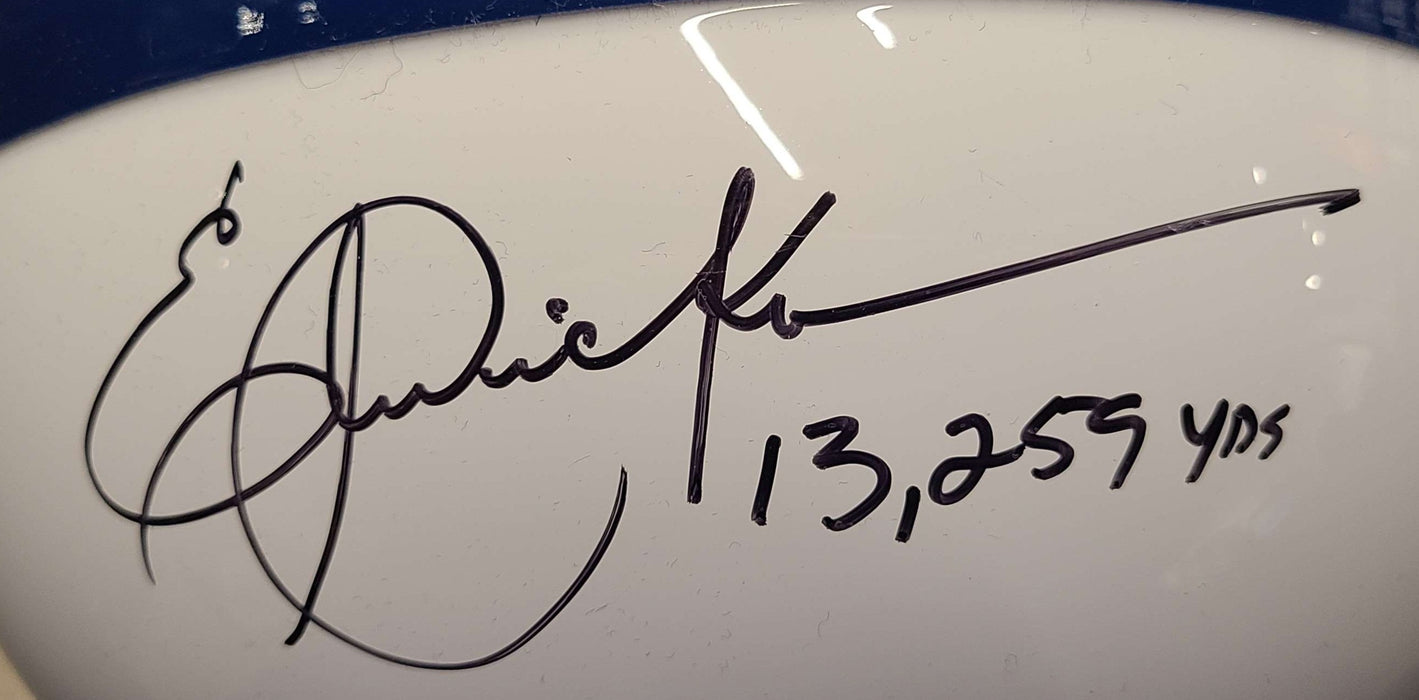 Eric Dickerson Autographed Indianapolis Colts Speed Replica Helmet - Pastime Sports & Games