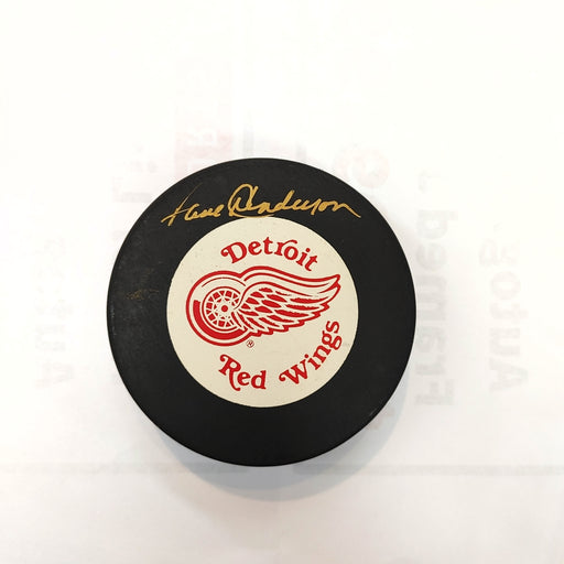 Paul Henderson Autographed Detroit Red Wings Hockey Puck - Pastime Sports & Games