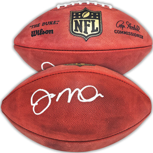 Joe Montana Autographed Leather Gold Shield Official NFL Football