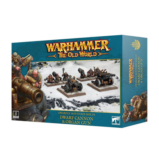 Warhammer The Old World Dwarfen Mountain Holds Dwarf Cannon & Organ Gun (10-14)