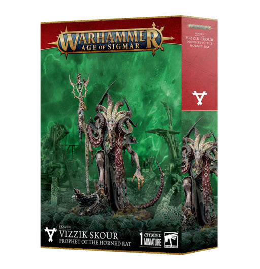 Warhammer Age Of Sigmar Skaven Vizzik Skour Prophet Horned Rat (90-20)