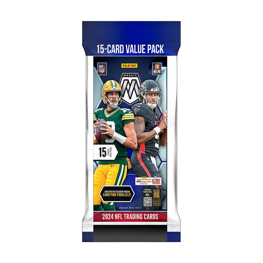 その他 PANINI MOSAIC SCAMACCA RC 2024 Panini Mosaic NFL Football Value Pack/Box– Pastime Sports & Games