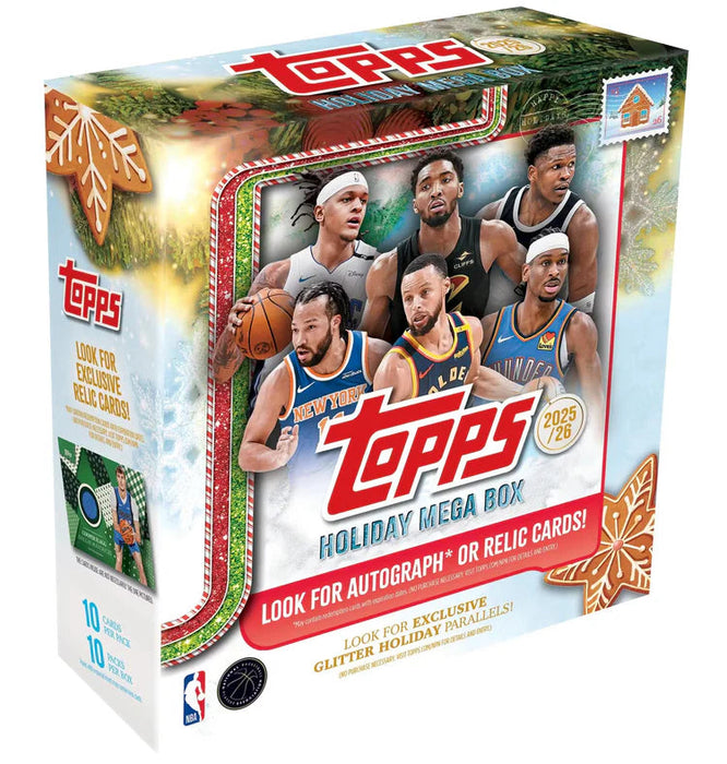 2025/26 Topps Holiday NBA Basketball Mega Box/Case - Pastime Sports & Games