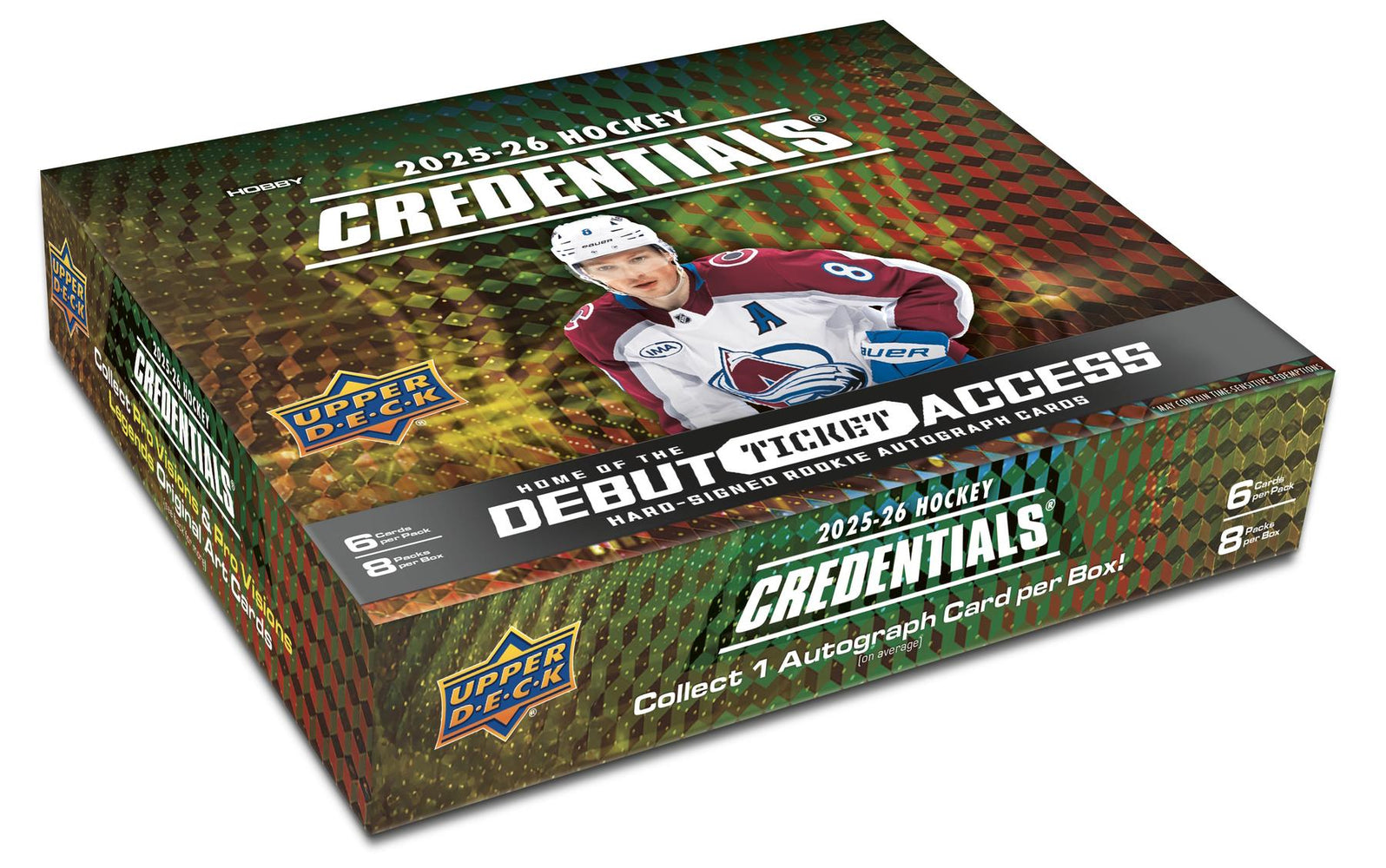2025/26 Upper Deck Credentials NHL Hockey Hobby Box/Case - Pastime Sports & Games