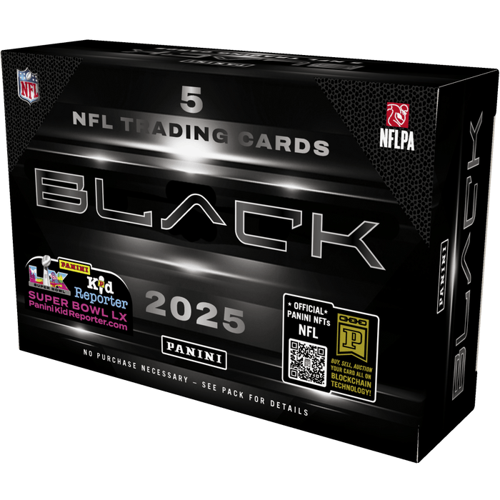 2025 Panini Black NFL Football Hobby Box - Pastime Sports & Games
