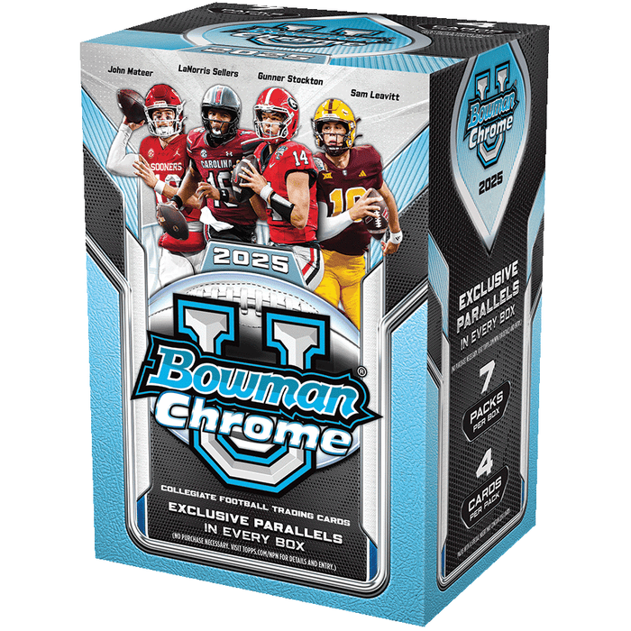 2025 Topps Bowman Chrome University Football Blaster Box