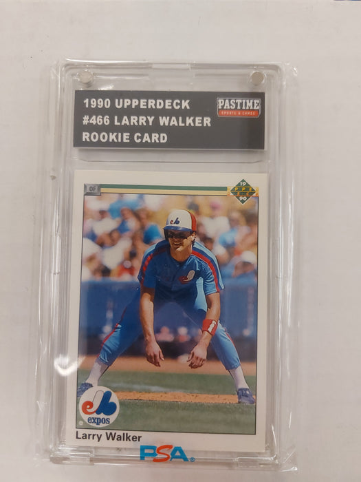 Larry Walker 1990 Upper Deck Rookie Card Encased in Magpro - Pastime Sports & Games