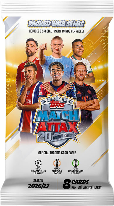 2026/27 Topps Match Attax Soccer Champions League UEFA Club Competitions Box - Pastime Sports & Games