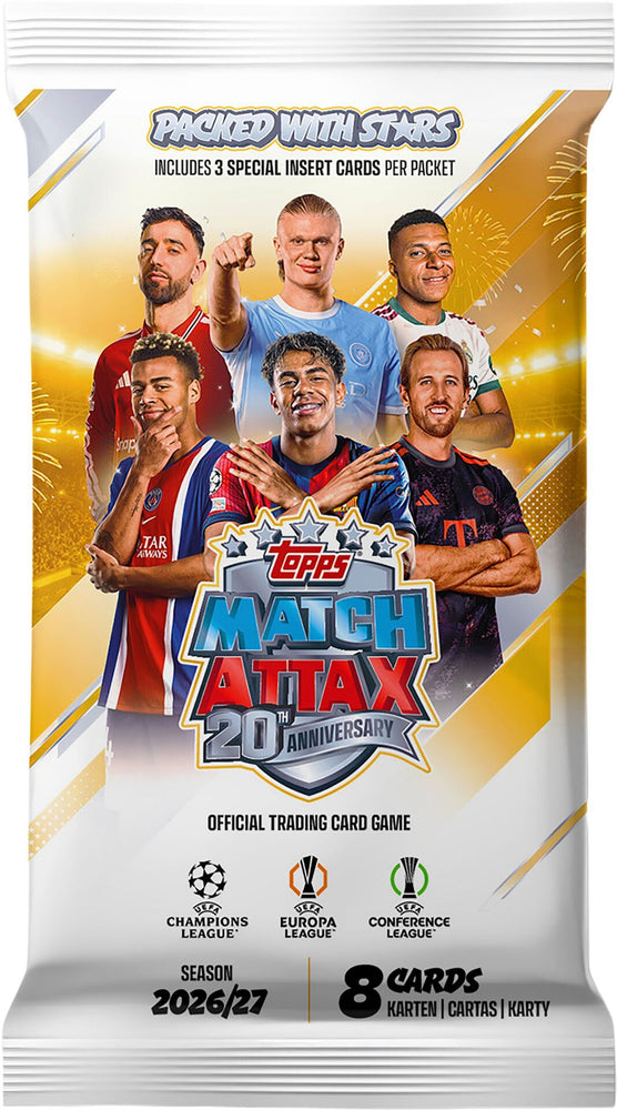 2026/27 Topps Match Attax Soccer Champions League UEFA Club Competitions Box - Pastime Sports & Games