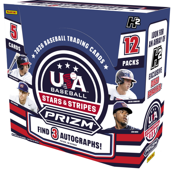 2026 Panini Stars & Stripes USA Baseball H2 Hobby Box