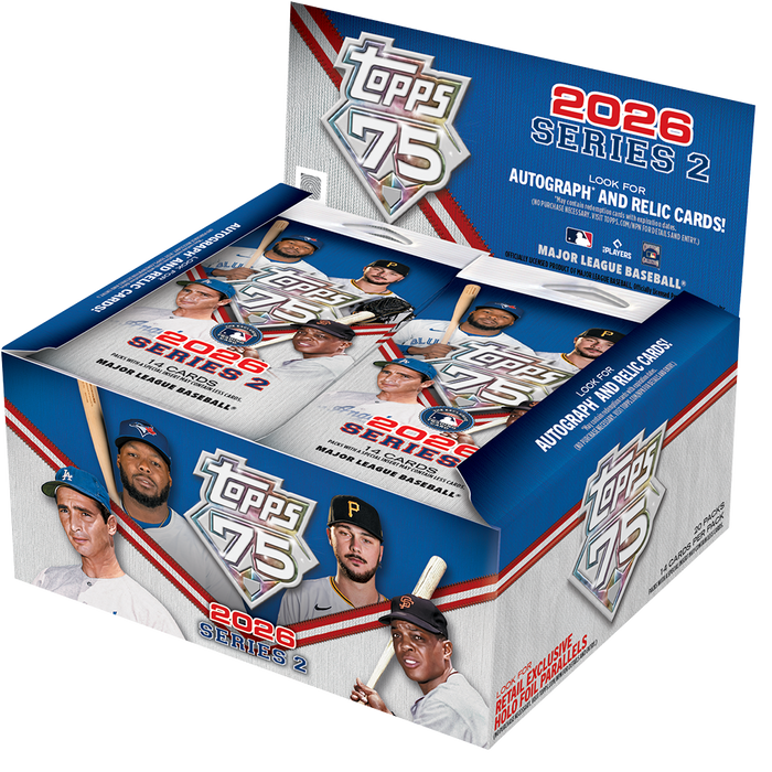 2026 Topps Series 2/Two MLB Baseball Retail Display Pack/Box/Case