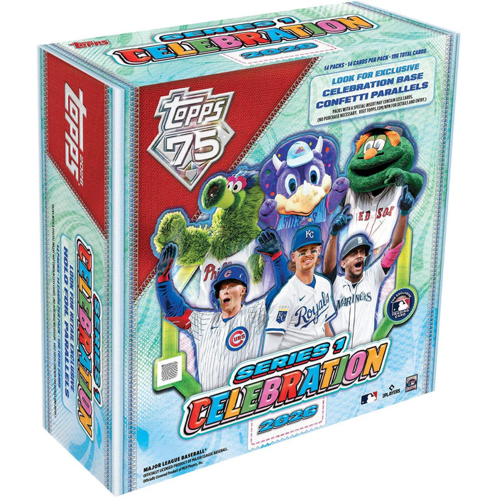 2026 Topps Baseball Series 1 Celebration Mega Box - Pastime Sports & Games