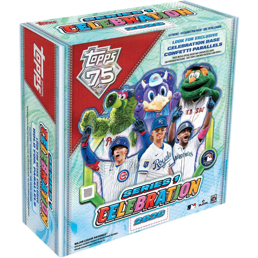 2026 Topps Baseball Series 1 Celebration Mega Box - Pastime Sports & Games